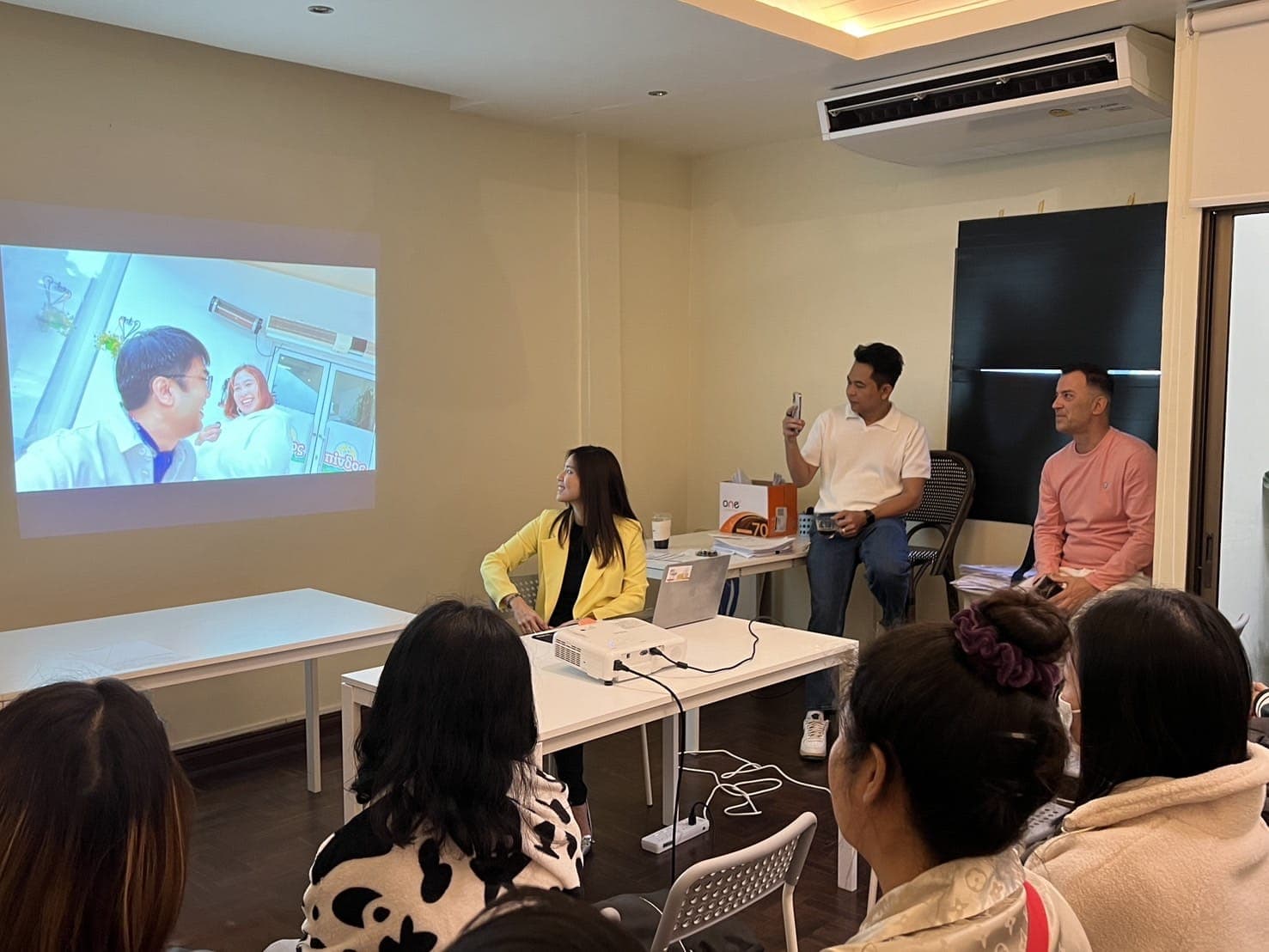 Presentation session in progress